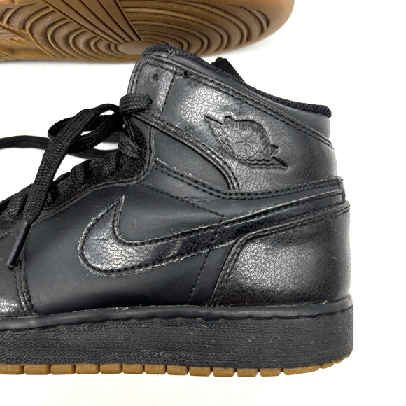 2014 Nike Air Jordan 1 Retro High OG Black Gum 575441-020 6Y Women 7.5 Men 6 - Picture 13 of 16